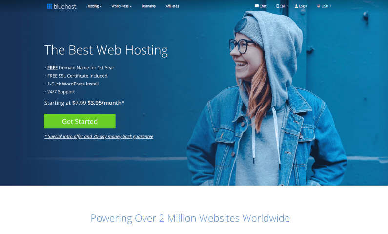welcome to bluehost register sign up