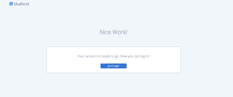 log into bluehost